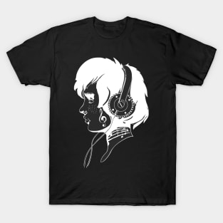 Girl with headphones T-Shirt